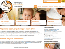 Tablet Screenshot of borstvoedingnatuurlijk.nl